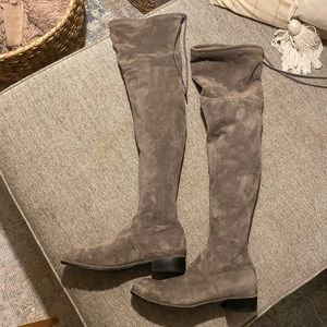 Kaitlyn Pan Gray Over The Knee Boots - worn once